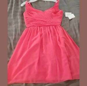 Guava  David's bridal bridesmaid dress